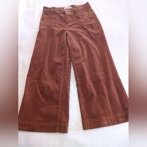 CHARLIE B Chocolate Wide-Leg Trousers